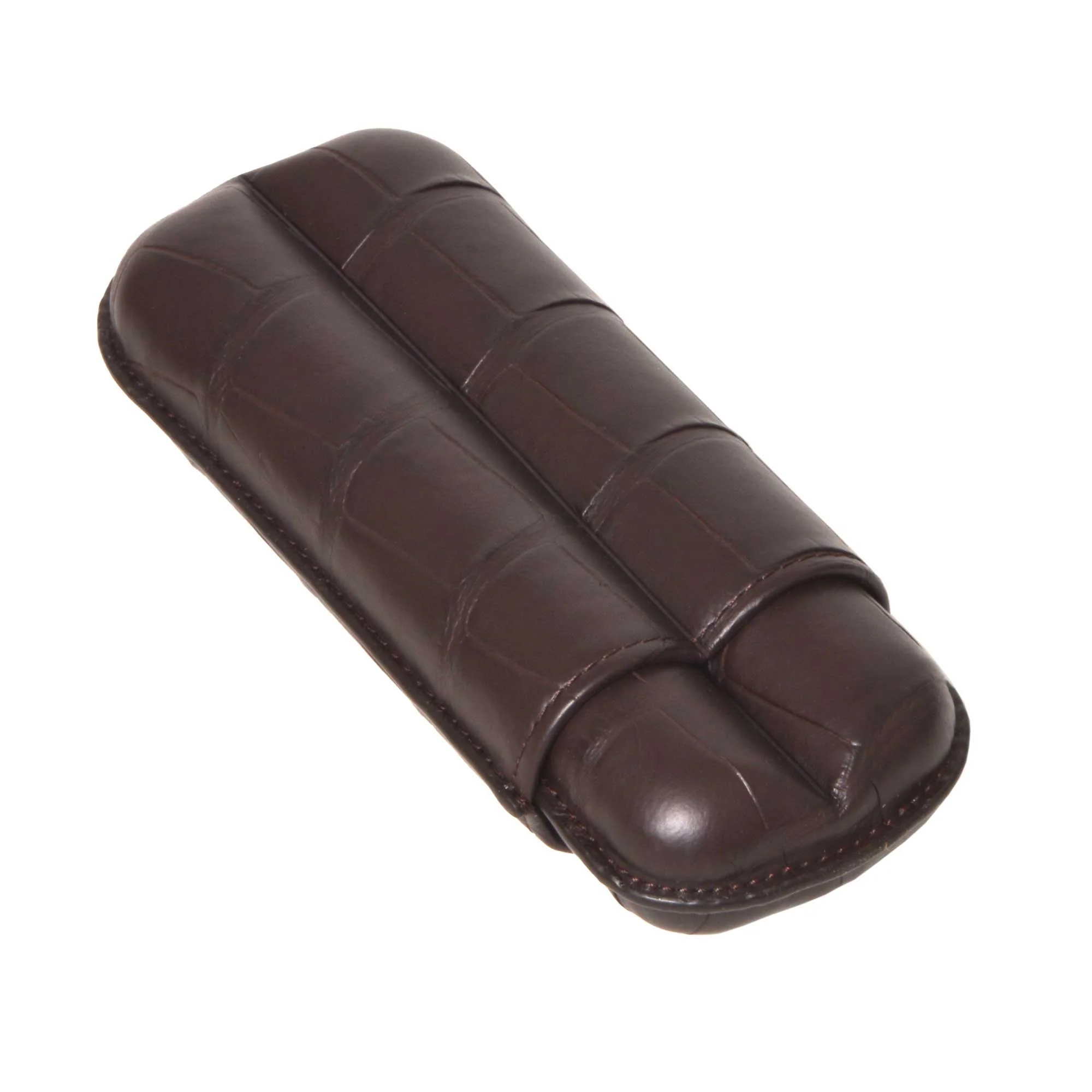 Alligator Cigar Case - 2 Cigars - Havana